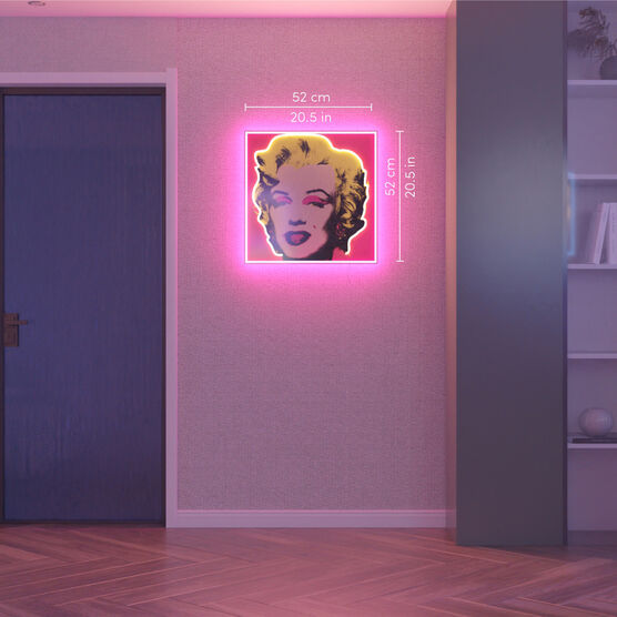 Andy Warhol Marilyn neon light